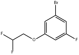 Benzene, 1-bromo-3-(2,2-difluoroethoxy)-5-fluoro- Structure