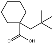 1-(2,2-dimethylpropyl)cyclohexane-1-carboxylic
acid 구조식 이미지