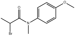 Propanamide, 2-bromo-N-(4-methoxyphenyl)-N-methyl- Structure