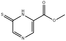 2-Pyrazinecarboxylic acid, 1,6-dihydro-6-thioxo-, methyl ester Structure