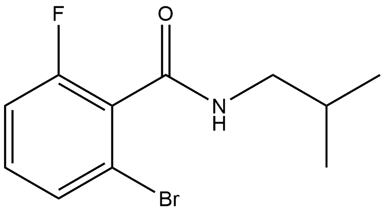 2-Bromo-6-fluoro-N-(2-methylpropyl)benzamide Structure