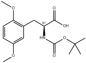 (2S)-2-{[(tert-butoxy)carbonyl]amino}-3-(2,5-dimethoxyphenyl)propanoic acid Structure