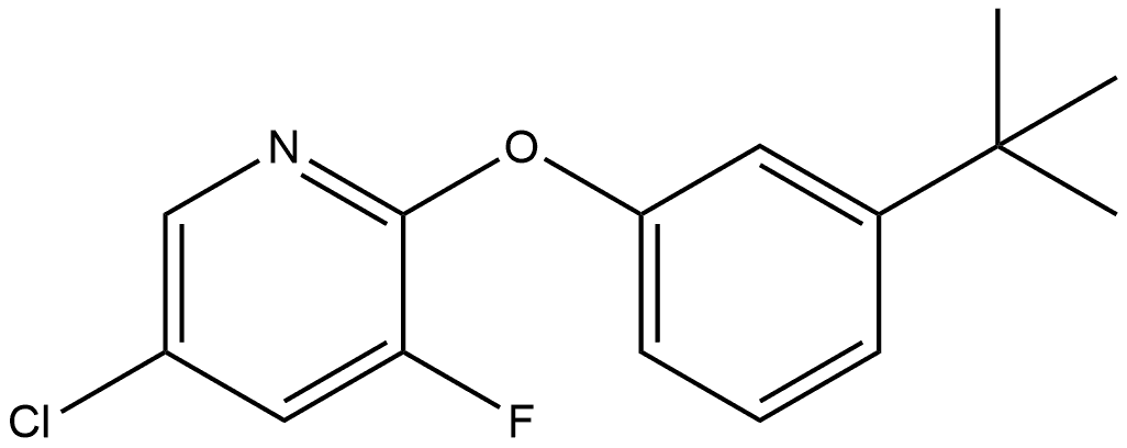 5-Chloro-2-[3-(1,1-dimethylethyl)phenoxy]-3-fluoropyridine Structure