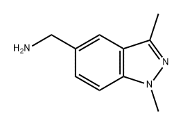 1H-Indazole-5-methanamine, 1,3-dimethyl- Structure