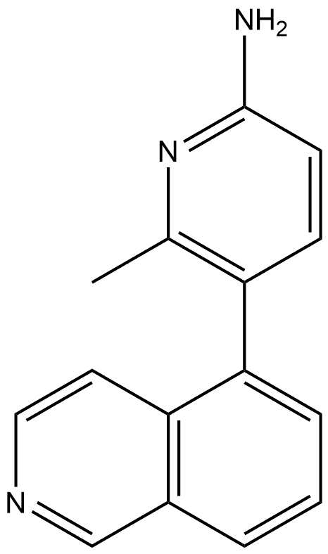 5-(5-Isoquinolinyl)-6-methyl-2-pyridinamine Structure