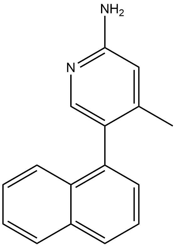 4-Methyl-5-(1-naphthalenyl)-2-pyridinamine Structure