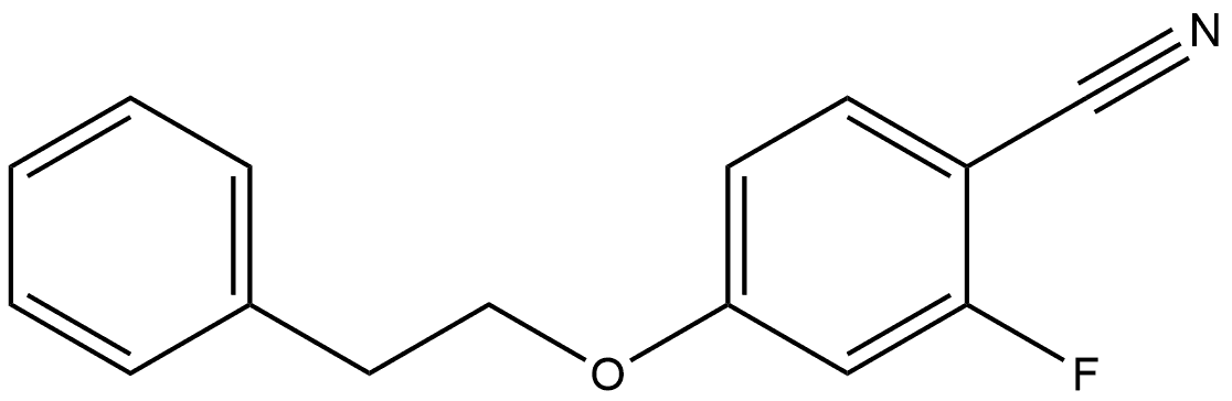 2-Fluoro-4-(2-phenylethoxy)benzonitrile Structure