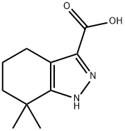 7,7-dimethyl-4,5,6,7-tetrahydro-1H-indazole-3-carb
oxylic acid Structure