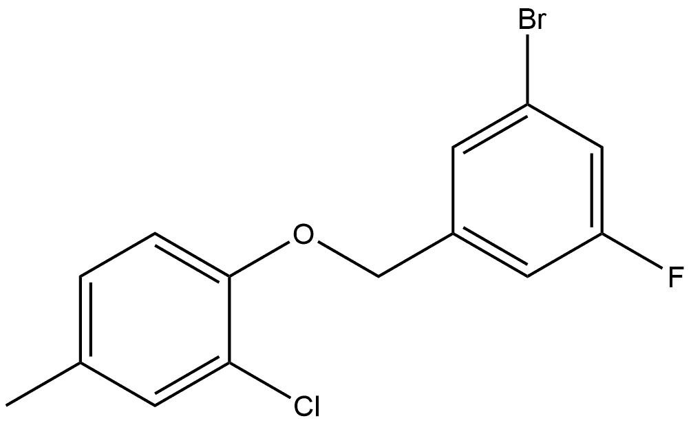 1-[(3-Bromo-5-fluorophenyl)methoxy]-2-chloro-4-methylbenzene Structure