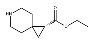 6-Azaspiro[2.5]octane-1-carboxylic acid, ethyl ester, (1R)- Structure