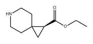 6-Azaspiro[2.5]octane-1-carboxylic acid, ethyl ester, (1S)- Structure