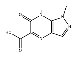 1H-Pyrazolo[3,4-b]pyrazine-5-carboxylic acid, 6,7-dihydro-1-methyl-6-oxo- 구조식 이미지