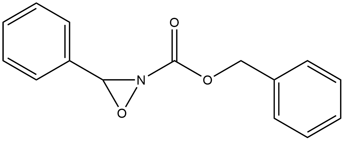 2-Oxaziridinecarboxylic acid, 3-phenyl-, phenylmethyl ester 구조식 이미지