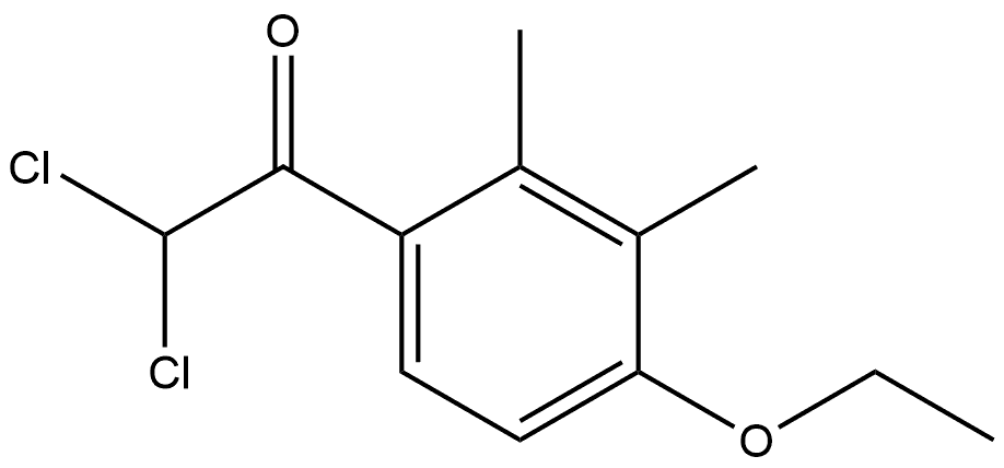 2,2-dichloro-1-(4-ethoxy-2,3-dimethylphenyl)ethanone Structure