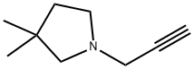 3,3-Dimethyl-1-(2-propyn-1-yl)pyrrolidine 구조식 이미지