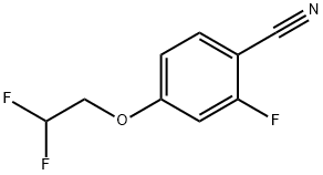 Benzonitrile, 4-(2,2-difluoroethoxy)-2-fluoro- Structure