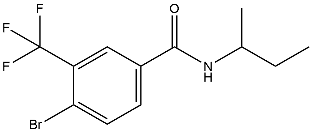 4-Bromo-N-(1-methylpropyl)-3-(trifluoromethyl)benzamide Structure