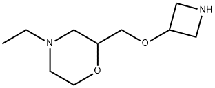 Morpholine, 2-[(3-azetidinyloxy)methyl]-4-ethyl- Structure