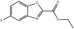 2-Benzoxazolecarboxylic acid, 5-fluoro-, ethyl ester 구조식 이미지
