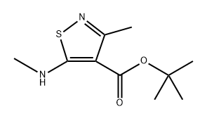 Tert-butyl 3-methyl-5-(methylamino)isothiazole-4-carboxylate Structure