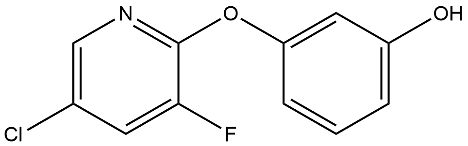 3-[(5-Chloro-3-fluoro-2-pyridinyl)oxy]phenol Structure