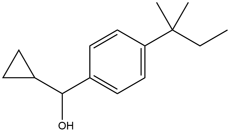 cyclopropyl(4-(tert-pentyl)phenyl)methanol Structure