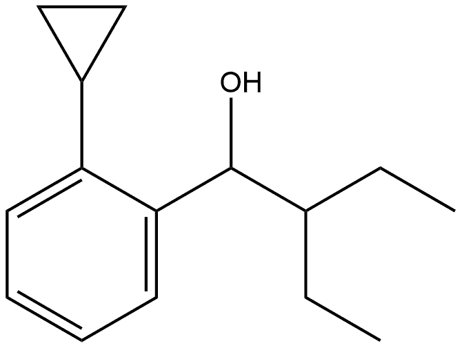 2-Cyclopropyl-α-(1-ethylpropyl)benzenemethanol Structure