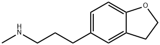 5-Benzofuranpropanamine, 2,3-dihydro-N-methyl- Structure