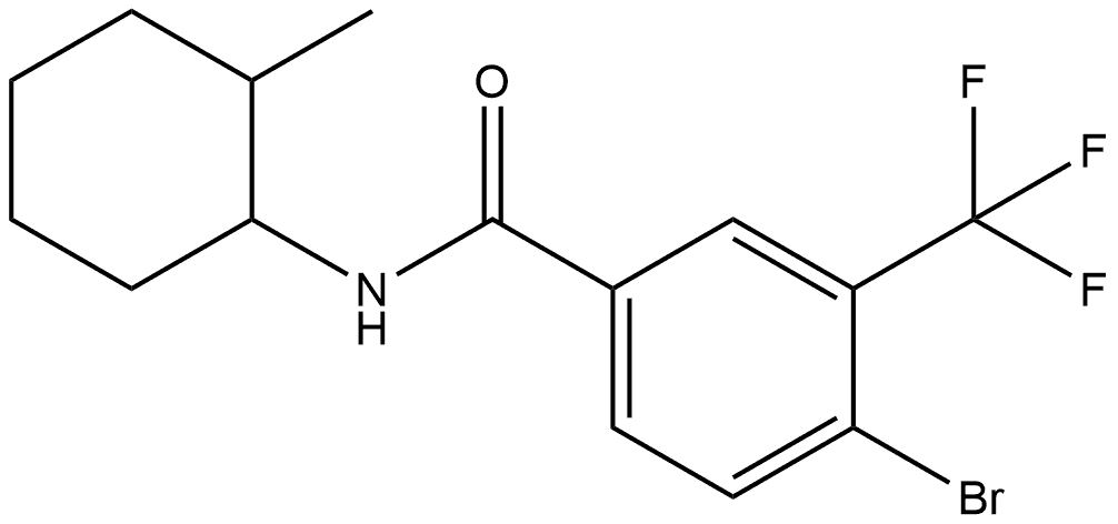 4-Bromo-N-(2-methylcyclohexyl)-3-(trifluoromethyl)benzamide Structure