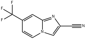 7-(Trifluoromethyl)imidazo[1,2-a]pyridine-2-carbonitrile 구조식 이미지