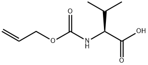 Valine, N-[(2-propen-1-yloxy)carbonyl]- Structure