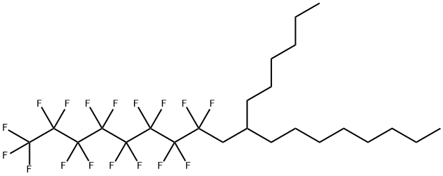 Octadecane, 1,1,1,2,2,3,3,4,4,5,5,6,6,7,7,8,8-heptadecafluoro-10-hexyl- Structure