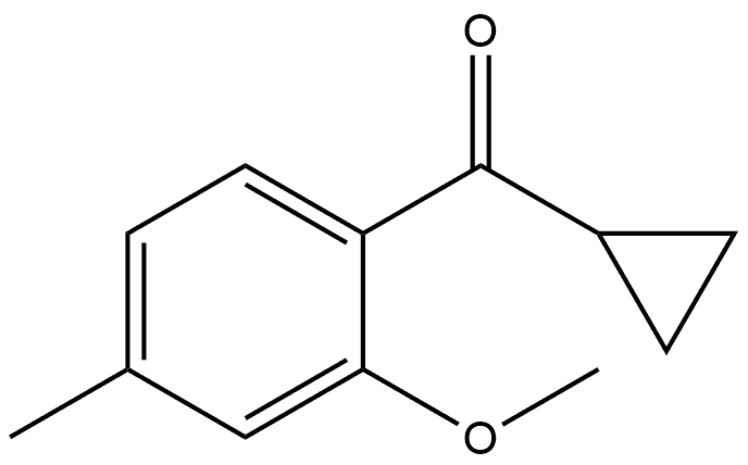 Cyclopropyl(2-methoxy-4-methylphenyl)methanone Structure