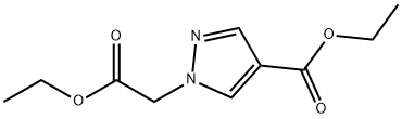 1H-Pyrazole-1-acetic acid, 4-(ethoxycarbonyl)-, ethyl ester Structure