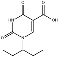 5-Pyrimidinecarboxylic acid, 1-(1-ethylpropyl)-1,2,3,4-tetrahydro-2,4-dioxo- Structure