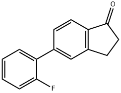 5-(2-Fluorophenyl)-2,3-dihydroinden-1-one Structure