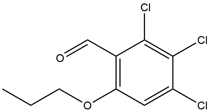 2,3,4-Trichloro-6-propoxybenzaldehyde 구조식 이미지