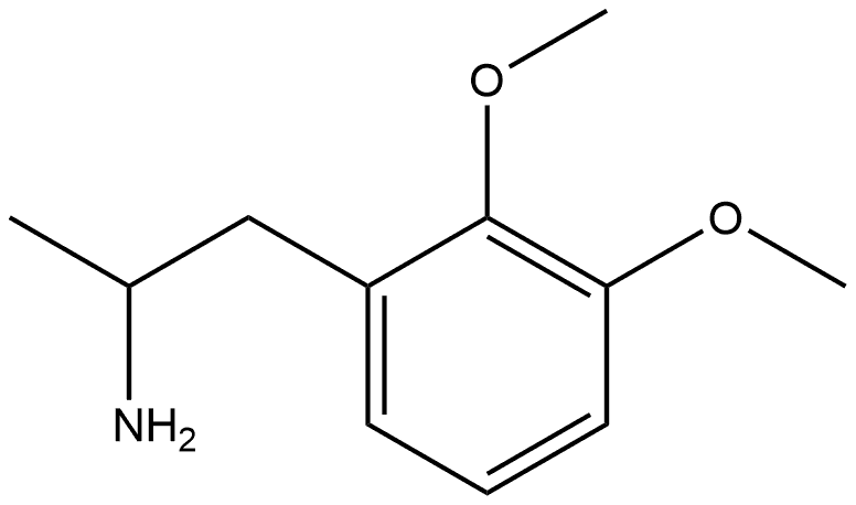Benzeneethanamine, 2,3-dimethoxy-α-methyl- 구조식 이미지