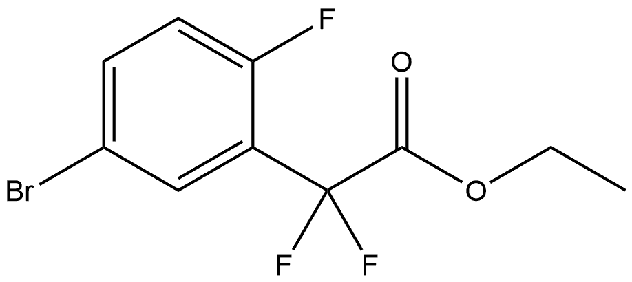 Ethyl 5-bromo-α,α,2-trifluorobenzeneacetate Structure