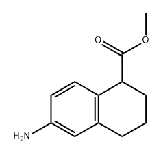 1-Naphthalenecarboxylic acid, 6-amino-1,2,3,4-tetrahydro-, methyl ester Structure