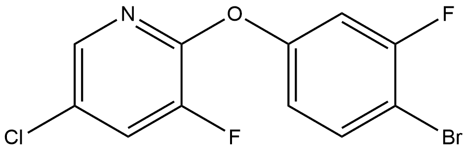 2-(4-Bromo-3-fluorophenoxy)-5-chloro-3-fluoropyridine Structure