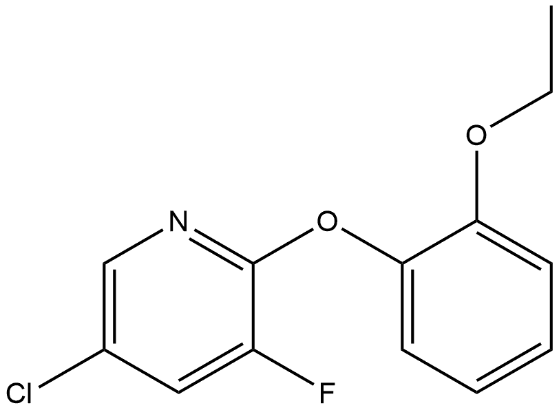 5-Chloro-2-(2-ethoxyphenoxy)-3-fluoropyridine Structure