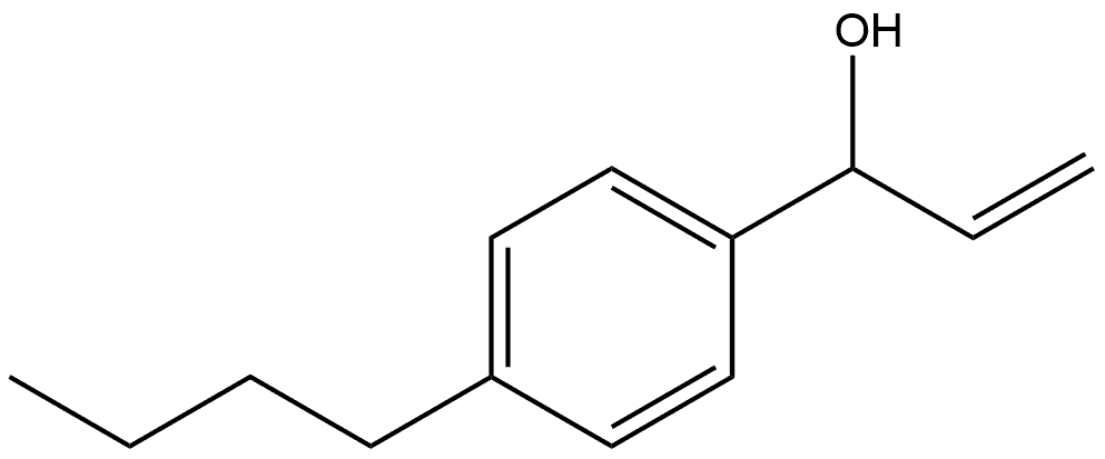 4-Butyl-α-ethenylbenzenemethanol Structure