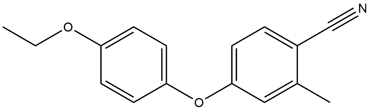 4-(4-Ethoxyphenoxy)-2-methylbenzonitrile Structure