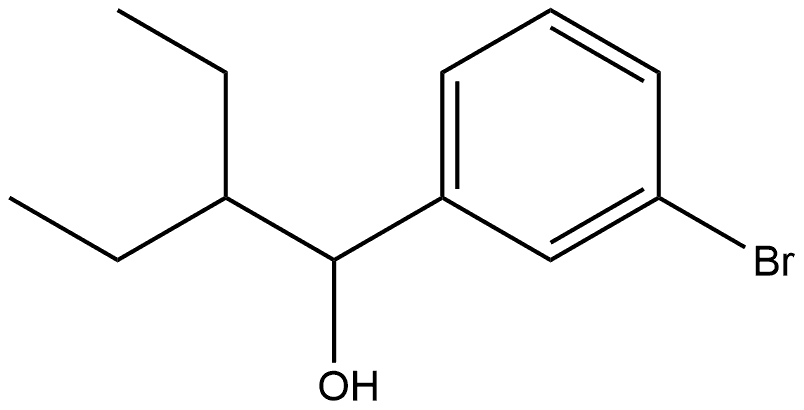 3-Bromo-α-(1-ethylpropyl)benzenemethanol Structure