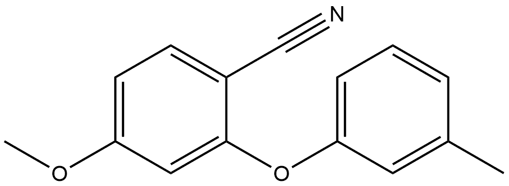 4-Methoxy-2-(3-methylphenoxy)benzonitrile Structure