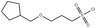 1-Propanesulfonyl chloride, 3-(cyclopentylmethoxy)- Structure