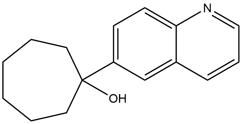 1-(6-Quinolinyl)cycloheptanol Structure