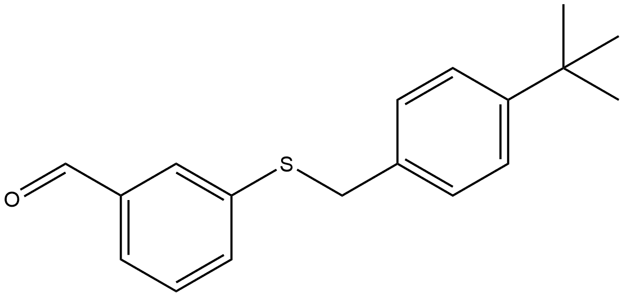 3-[[[4-(1,1-Dimethylethyl)phenyl]methyl]thio]benzaldehyde Structure