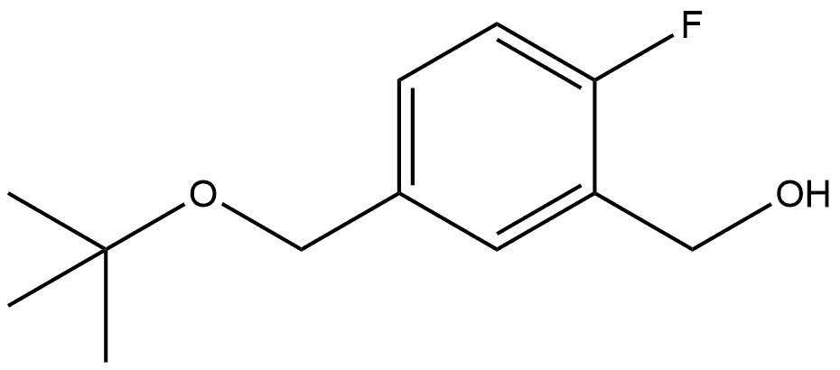 5-[(1,1-Dimethylethoxy)methyl]-2-fluorobenzenemethanol Structure